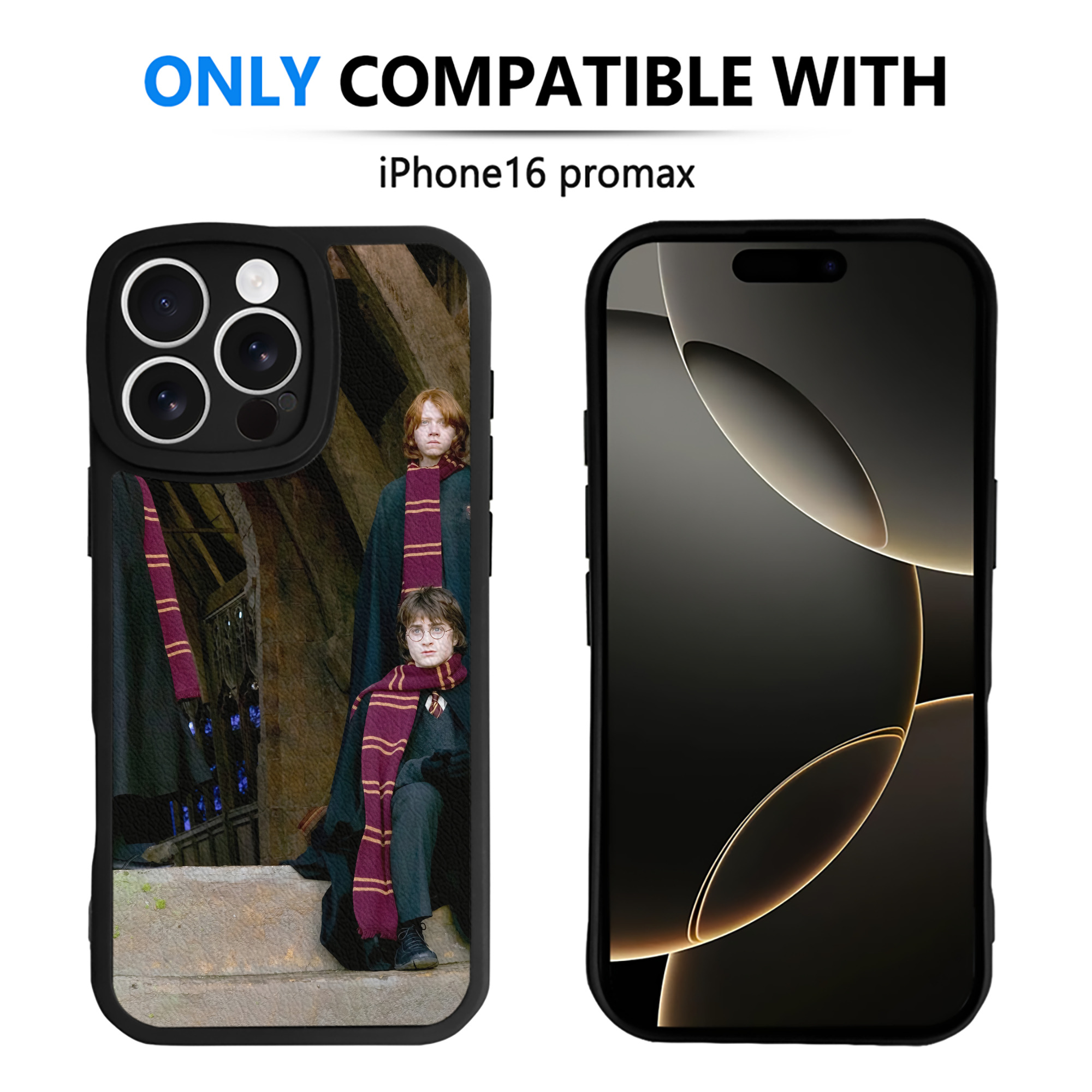 （画像用） Harry Potter ハリー・ポッターシリーズ 【iPhone 16シリーズ対応】シリコンスマホケース（レザー調） 材質：シリコン